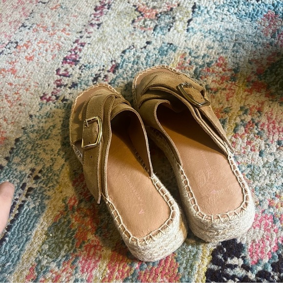 Anthropologie Espadrille Criss-Cross Slide Sandals size 40 - Picture 2 of 5